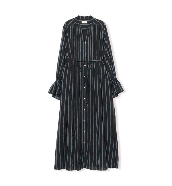BEAMS SELECTION for WOMEN「ne Quittez pas / コットンボイル ストライプ ピンタック ワンピース」|ワンピース|