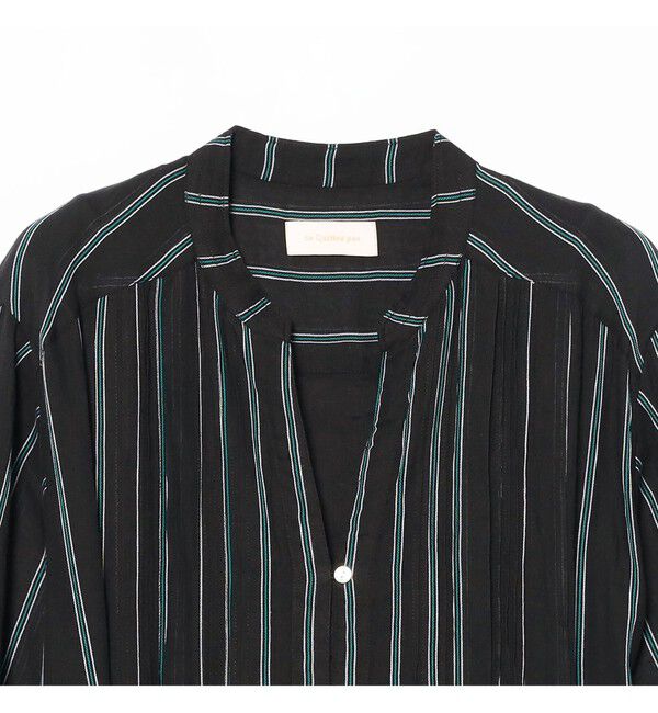 BEAMS SELECTION for WOMEN「ne Quittez pas / コットンボイル ストライプ ピンタック ワンピース」|ワンピース|