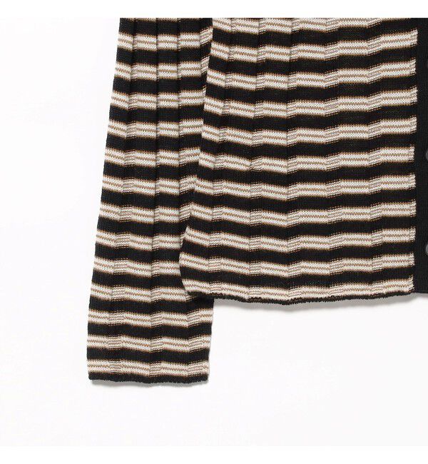 BEAMS SELECTION for WOMEN「【別注】BATONER &times; Demi-Luxe BEAMS / ポロ ボーダー カーディガン」|カーディガン|