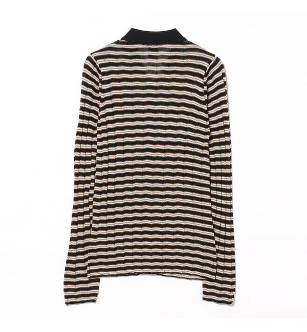 BEAMS SELECTION for WOMEN「【別注】BATONER &times; Demi-Luxe BEAMS / ポロ ボーダー カーディガン」|カーディガン|