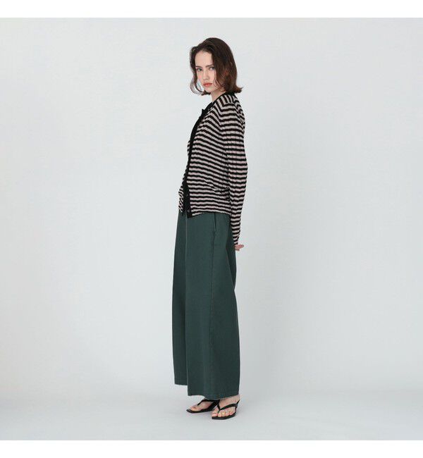 BEAMS SELECTION for WOMEN「【別注】BATONER &times; Demi-Luxe BEAMS / ポロ ボーダー カーディガン」|カーディガン|