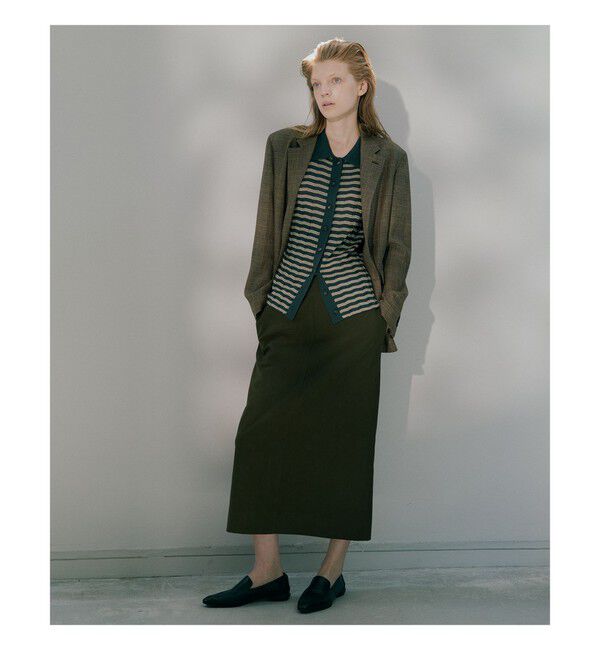 BEAMS SELECTION for WOMEN「【別注】BATONER &times; Demi-Luxe BEAMS / ポロ ボーダー カーディガン」|カーディガン|