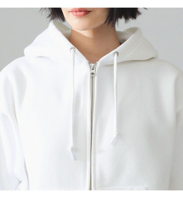 BEAMS SELECTION for WOMEN「【別注】HEAR MY NAME &times; maturely / プリント ジップ フーディー」|スウェット・ジャージ|