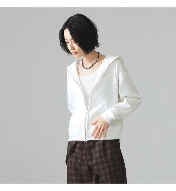BEAMS SELECTION for WOMEN「【別注】HEAR MY NAME &times; maturely / プリント ジップ フーディー」|スウェット・ジャージ|
