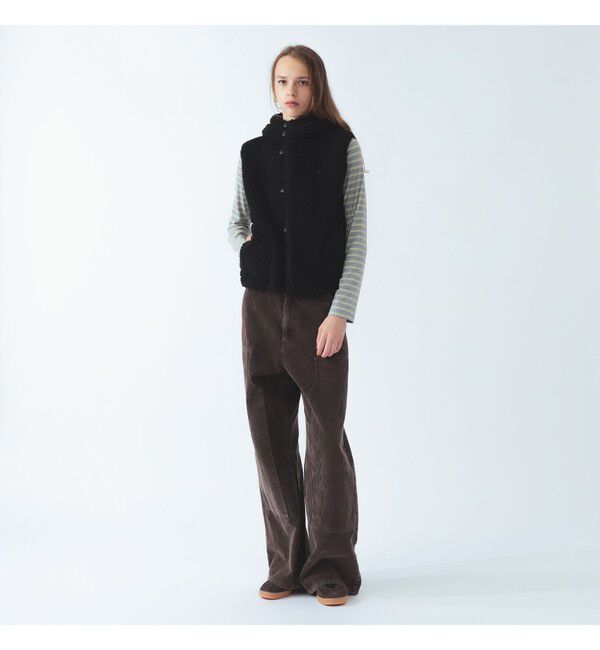 BEAMS SELECTION for WOMEN「【別注】Gymphlex / ボア ボタン ベスト」|ベスト・ジレ|