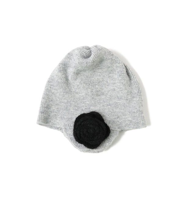 BEAMS SELECTION for WOMEN「【別注】Casselini / フラワー ニット帽」|ニット帽|GREY
