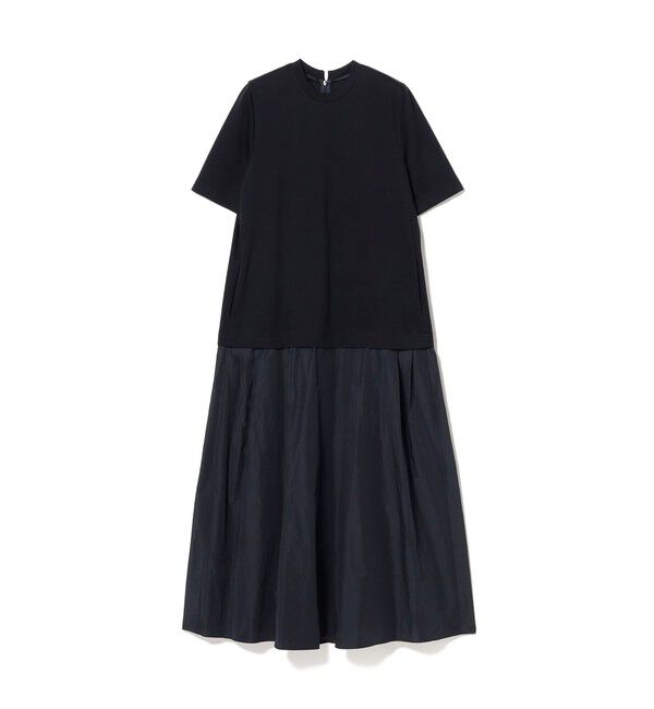 Demi-Luxe BEAMS 「タフタ コンビ Tシャツワンピース」|ワンピース|