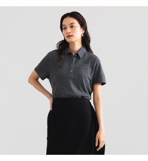 Demi-Luxe BEAMS 「AK+1 / ハイゲージ 鹿の子 ハーフスリーブ ポロシャツ」|Tシャツ・カットソー|