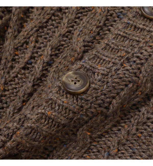 BEAMSBOY「カラーネップ アラン カーディガン」|ニット・セーター|