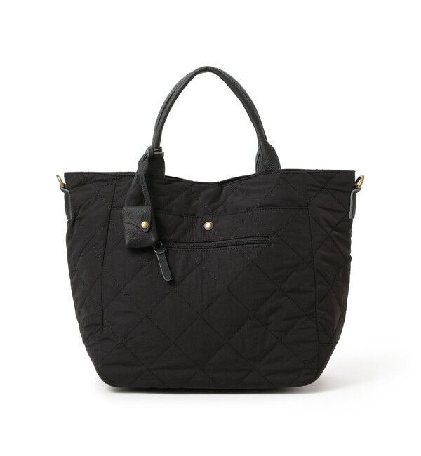 BEAMS SELECTION for WOMEN「【別注】toleur &times; Ray BEAMS / ナイロン キルトダブル ポケット バッグ」|その他|BLACK