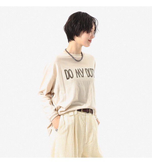BEAMS SELECTION for WOMEN「【別注】WAREHOUSE & CO. / プリント ロングスリーブ Tシャツ」|Tシャツ・カットソー|