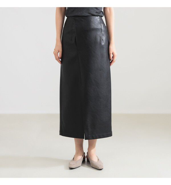 Demi-Luxe BEAMS 「【CLASSY.10月号掲載】AK+1 / フェイクレザー スカート」|スカート|