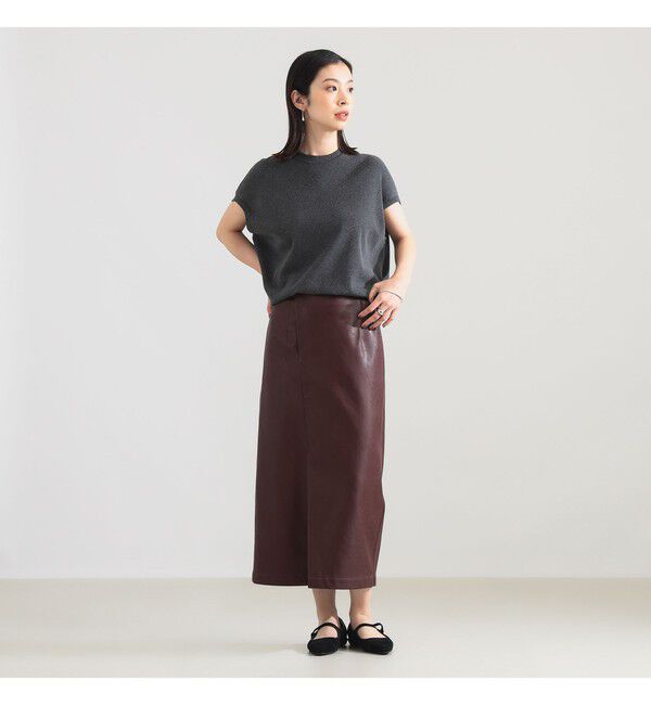 Demi-Luxe BEAMS 「【CLASSY.10月号掲載】AK+1 / フェイクレザー スカート」|スカート|