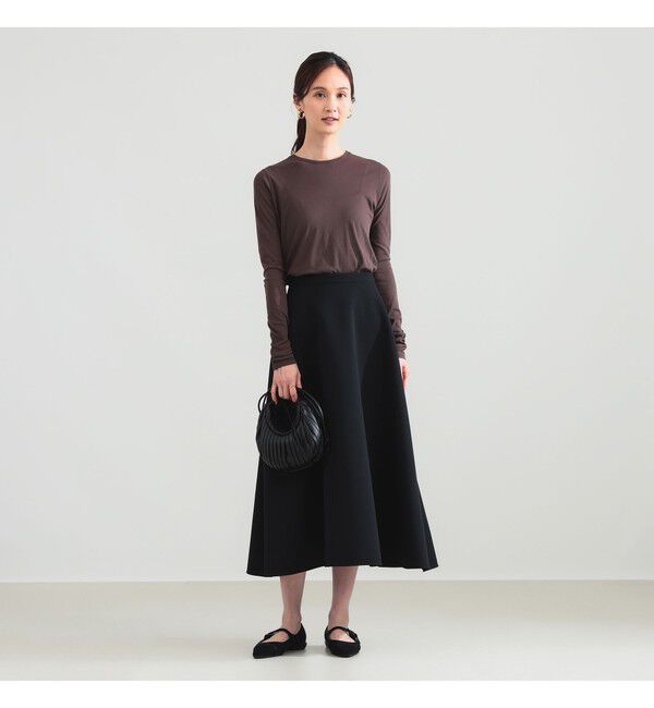 Demi-Luxe BEAMS 「ボンディング フレア スカート」|スカート|