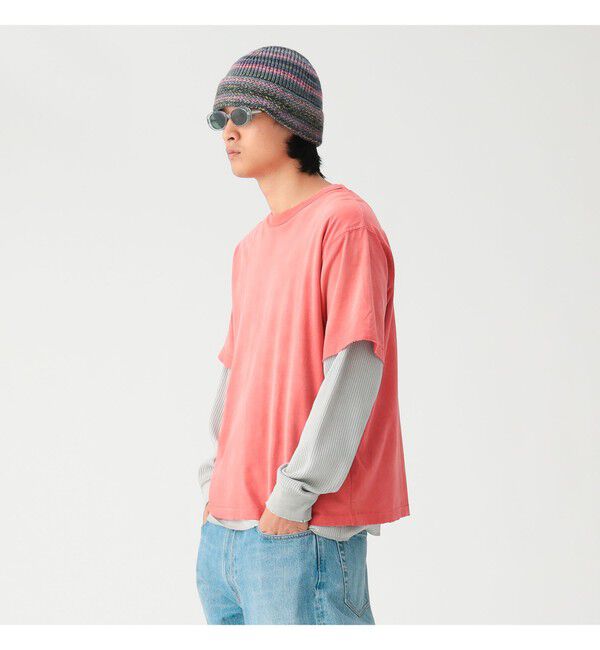 BEAMS「レイヤード フェード ロングスリーブ Tシャツ」|Tシャツ・カットソー|