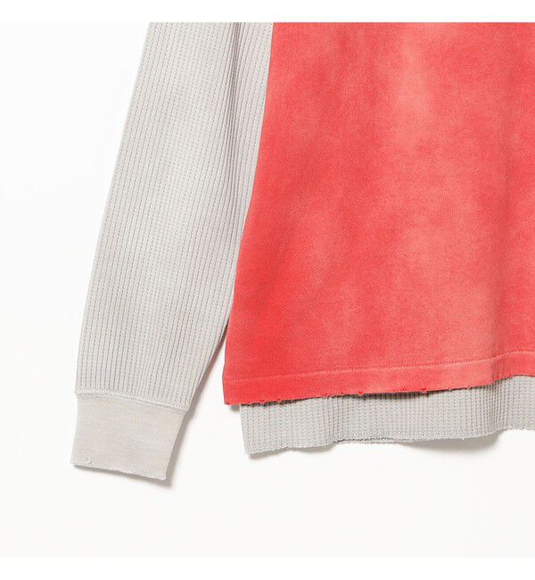 BEAMS「レイヤード フェード ロングスリーブ Tシャツ」|Tシャツ・カットソー|