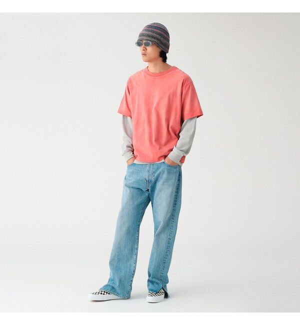 BEAMS「レイヤード フェード ロングスリーブ Tシャツ」|Tシャツ・カットソー|
