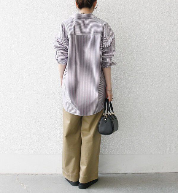 SHIPS any「〈洗濯機可能〉REPREVE レギュラーカラー ルーズ ポケット シャツ」|シャツ・ブラウス|