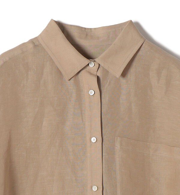 SHIPS for women「〈手洗い可能〉IMPERIAL LINEN 混 オーバー サイズ シャツ」|シャツ・ブラウス|