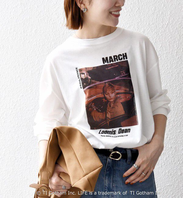 SHIPS any「GOOD ROCK SPEED:〈洗濯機可能〉LIFE PC フォト プリント シアー ロンTEE」|Tシャツ・カットソー|