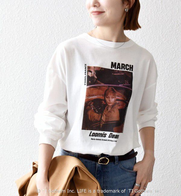 SHIPS any「GOOD ROCK SPEED:〈洗濯機可能〉LIFE PC フォト プリント シアー ロンTEE」|Tシャツ・カットソー|