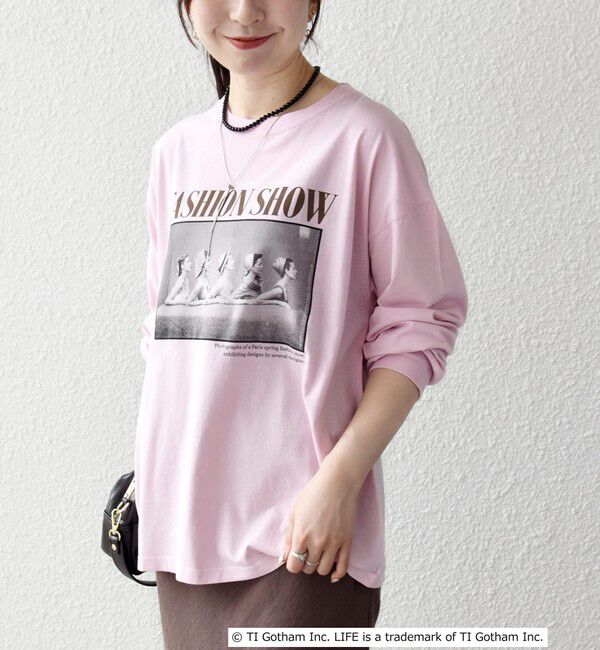 SHIPS any「GOOD ROCK SPEED:〈洗濯機可能〉LIFE PC フォト プリント シアー ロンTEE」|Tシャツ・カットソー|