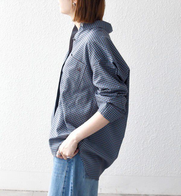 SHIPS any「〈洗濯機可能〉REFABRISH レギュラー チェック 刺繍 シャツ」|シャツ・ブラウス|