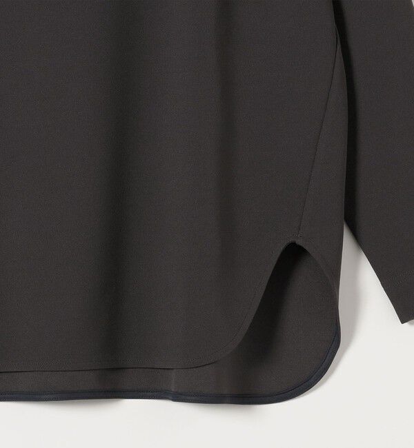 quaranciel「〈洗濯機可能〉カットジョーゼット ラウンドヘム ルーズ プルオーバー」|Tシャツ・カットソー|