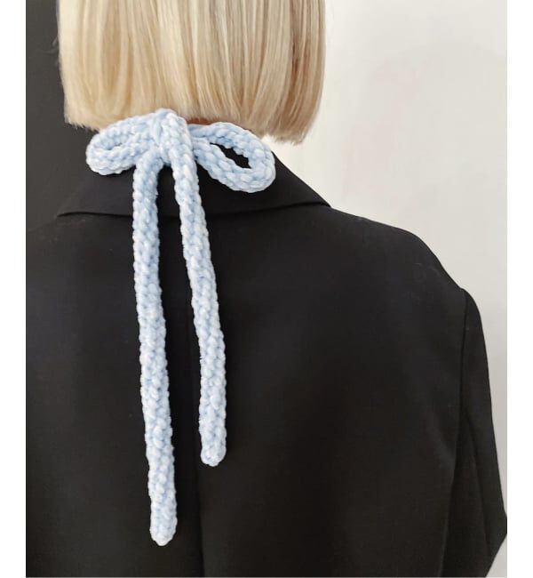 IENA LA BOUCLE「stjerneborg/ステルネボリ ベルベットロングリボン」|その他|サックスブルー