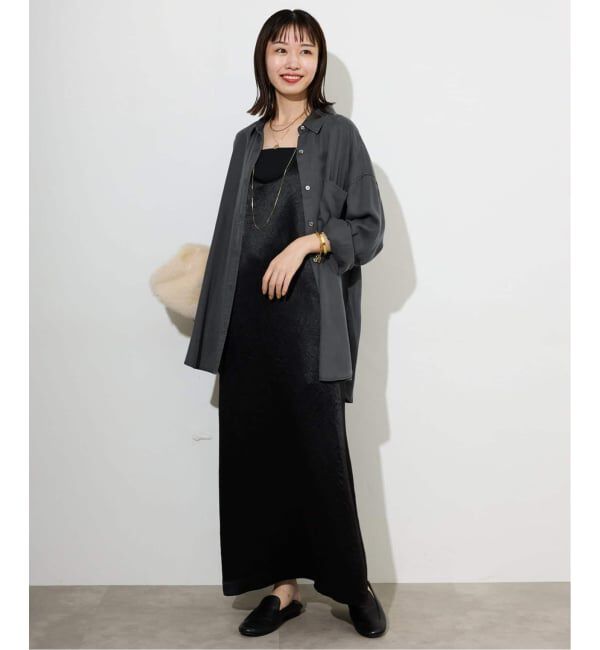 SLOBE IENA「《シリーズあり/セットアップ可/追加》製品染めシャツ」|シャツ・ブラウス|