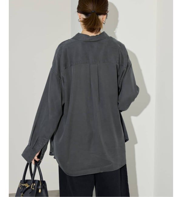 SLOBE IENA「《シリーズあり/セットアップ可/追加》製品染めシャツ」|シャツ・ブラウス|