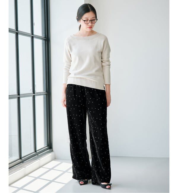 IENA「COUTURE D'ADAM/クチュールドアダム Stardust Glitter パンツ 26AW-220」|その他|