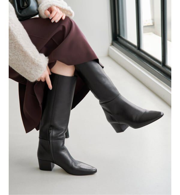 IENA「JVAM/ジェイヴィエーエム LONG BOOTS ブーツ 40731」|ロングブーツ|ブラック