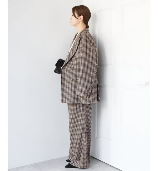IENA「COUTURE D'ADAM/クチュールドアダム 別注 Shepherd Check JK 26AW-005」|テーラードジャケット|