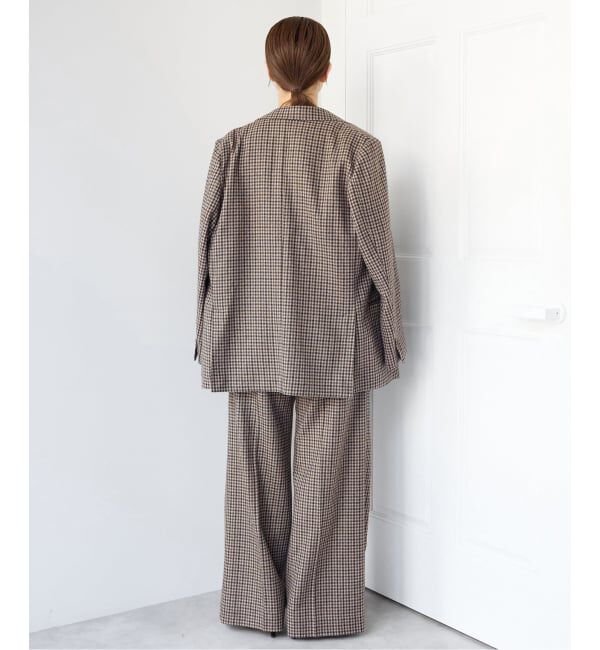 IENA「COUTURE D'ADAM/クチュールドアダム 別注 Shepherd Check JK 26AW-005」|テーラードジャケット|
