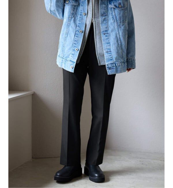 SLOBE IENA「《WEBのみ4サイズ展開/吸湿発熱/追加予約》CIRCULATE WARM スティックパンツ」|スラックス|