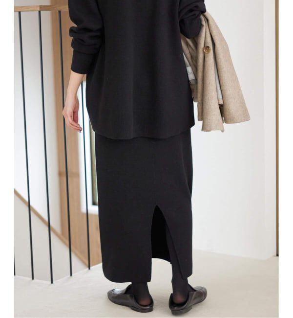 SLOBE IENA「《WEB限定カラーあり/シリーズあり/予約》ウォッシャブルスムースニットスカート」|スカート|