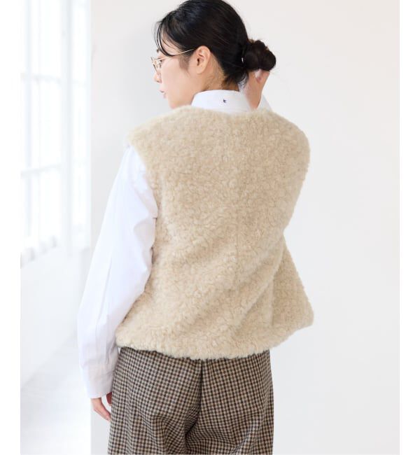 IENA「BARTOLOZZIファーVネックジレ」|その他|