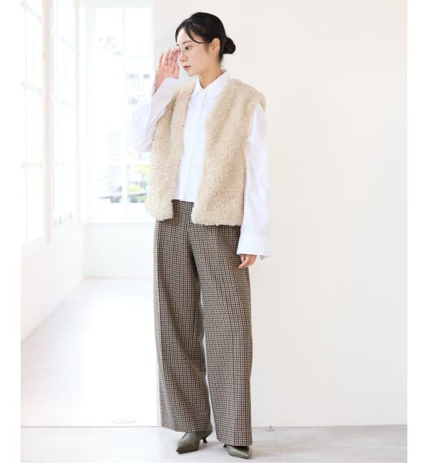 IENA「BARTOLOZZIファーVネックジレ」|その他|