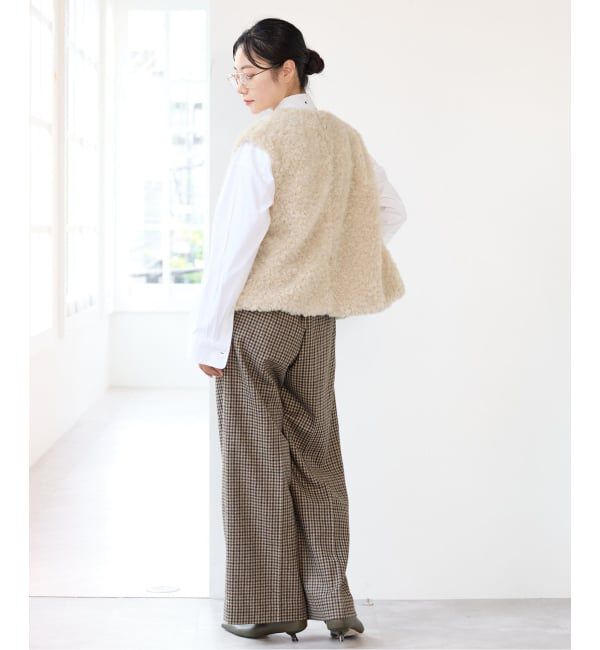 IENA「BARTOLOZZIファーVネックジレ」|その他|