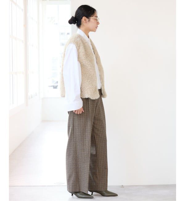 IENA「BARTOLOZZIファーVネックジレ」|その他|