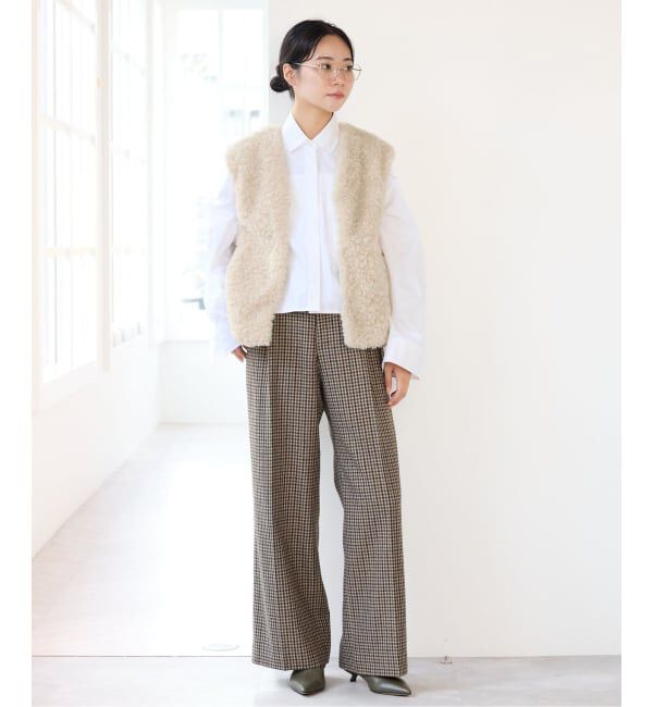 IENA「BARTOLOZZIファーVネックジレ」|その他|