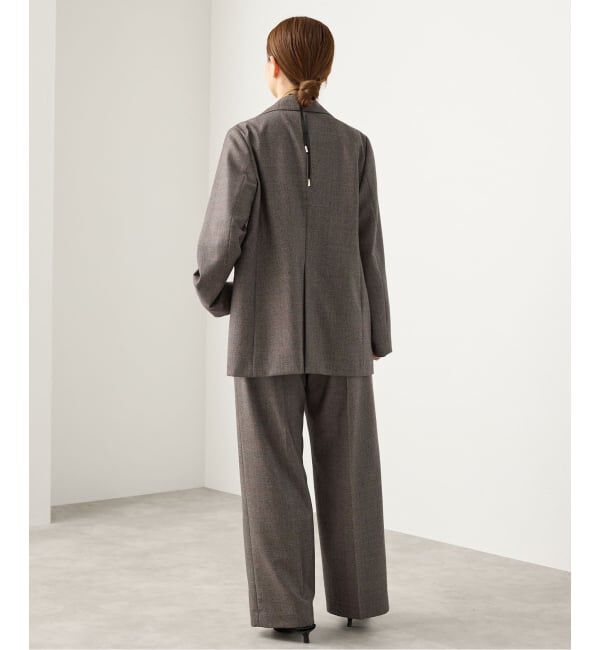 IENA「《セットアップ対応》フラノチェックスラックス」|スラックス|