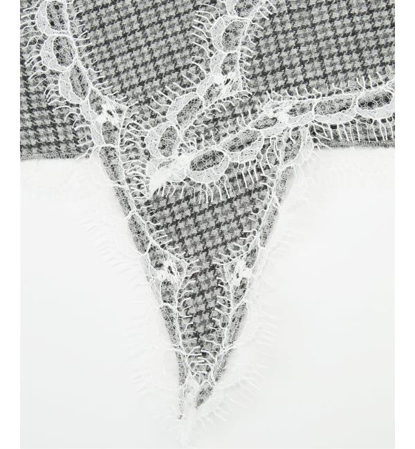 IENA LA BOUCLE「IENA LA BOUCLE ハウンドトゥースバブーシュカ」|バンダナ・スカーフ|