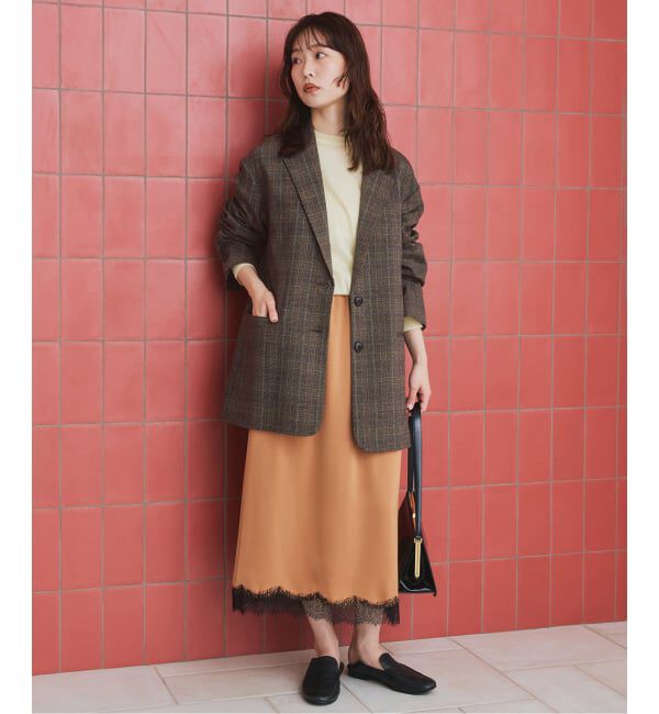 SLOBE IENA「《追加予約》TR CHECK BIG ジャケット」|テーラードジャケット|