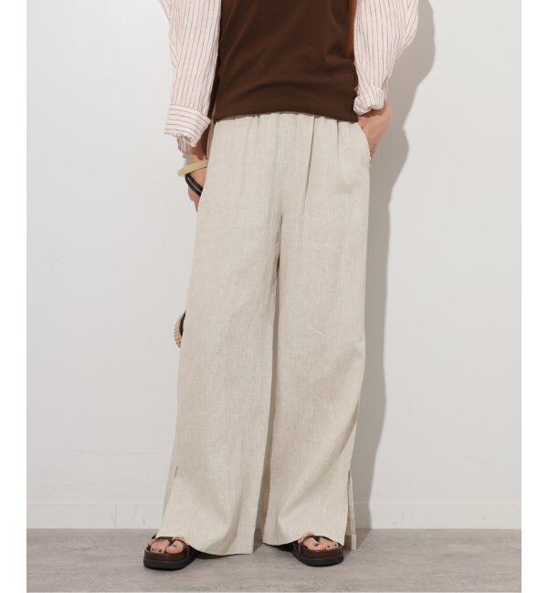 JOURNAL STANDARD relume「《追加》麻スリットイージーパンツ」|その他|