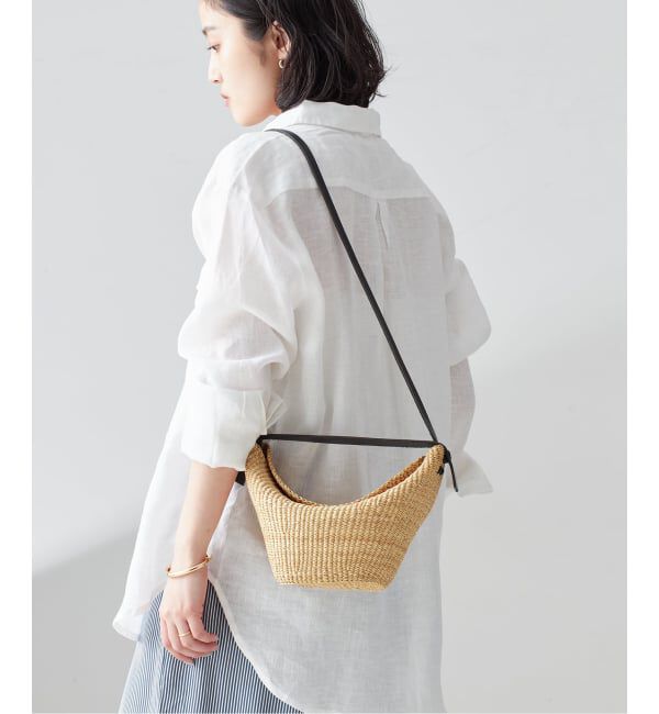 journal standard L'essage「【INES BRESSAND/イネス ブレッサンド】MINI CROISSANT：ショルダーバッグ」|ショルダー・メッセンジャー|ナチュラル
