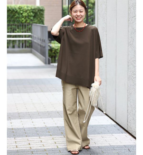 JOURNAL STANDARD relume「《追加3》接触冷感 / ウォッシャブルクールポンチョプルオーバー」|ニット・セーター|