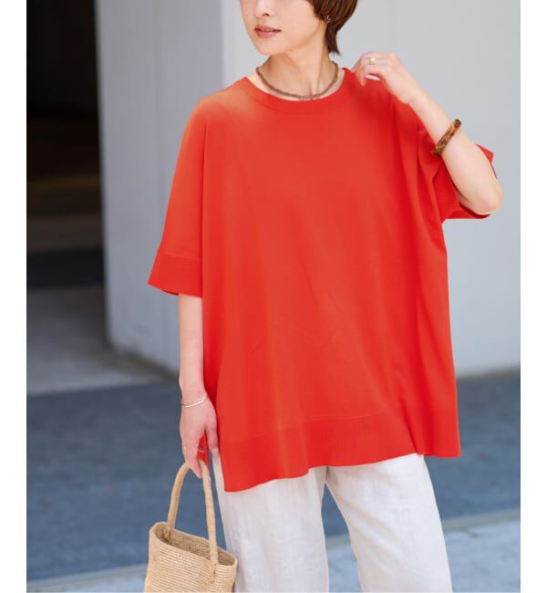 JOURNAL STANDARD relume「《追加3》接触冷感 / ウォッシャブルクールポンチョプルオーバー」|ニット・セーター|