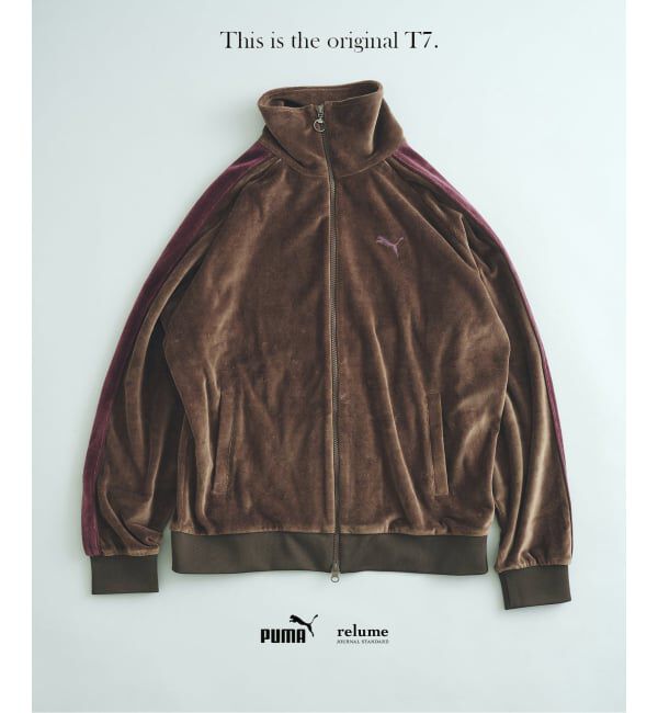JOURNAL STANDARD relume「《追加》PUMA / プーマ 別注 &rdquo;T7&rdquo; ベロア トラックジャケット」|その他|ブラウン